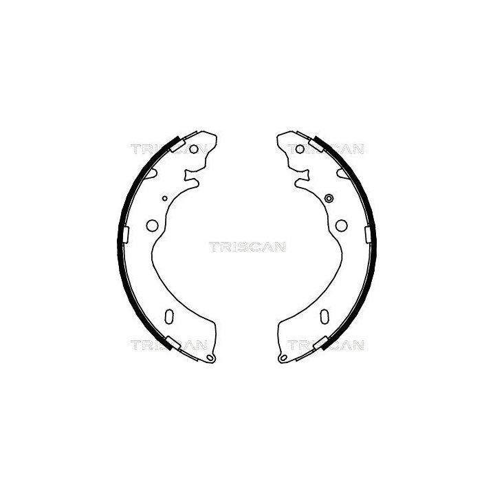 Stabdžių trinkelių komplektas TRISCAN 8100 10033