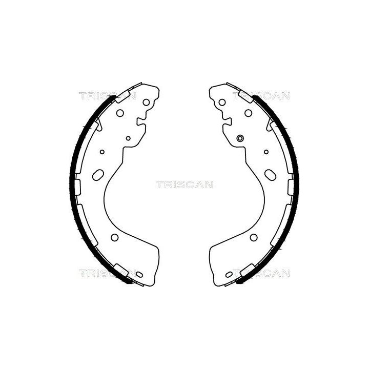 Stabdžių trinkelių komplektas TRISCAN 8100 14012