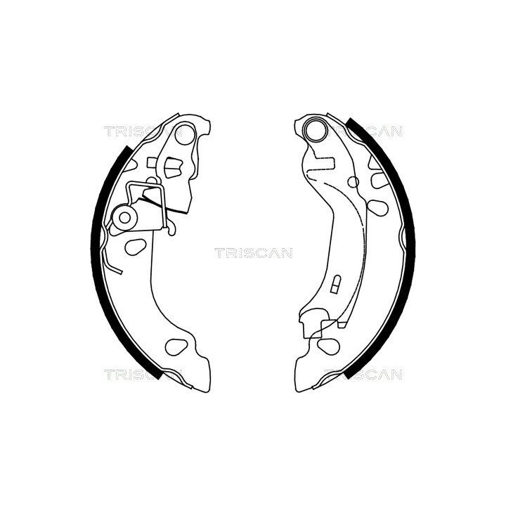 Stabdžių trinkelių komplektas TRISCAN 8100 15016