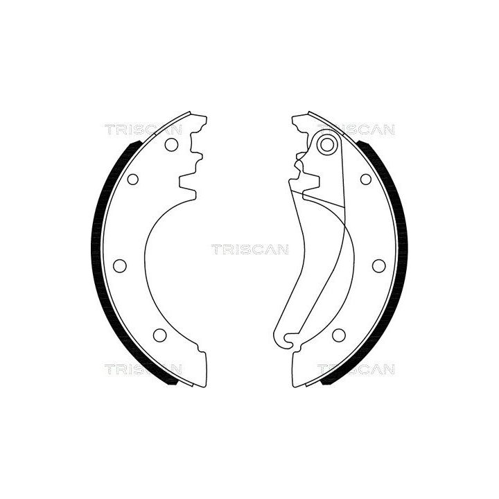 Stabdžių trinkelių komplektas TRISCAN 8100 15027