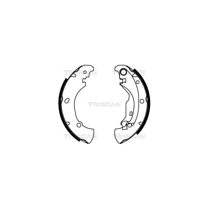 Stabdžių trinkelių komplektas TRISCAN 8100 15625