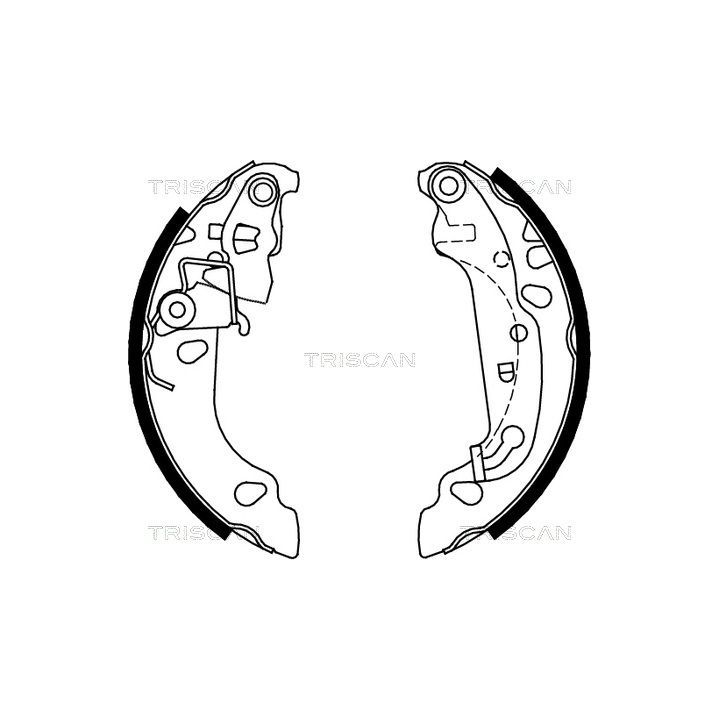 Stabdžių trinkelių komplektas TRISCAN 8100 16008