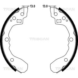 Stabdžių trinkelių komplektas, stovėjimo stabdis TRISCAN 8100 18001