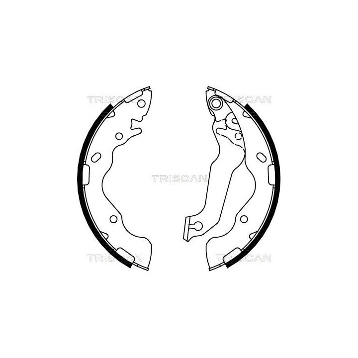 Stabdžių trinkelių komplektas TRISCAN 8100 18009