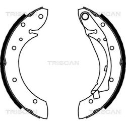 Stabdžių trinkelių komplektas TRISCAN 8100 28598