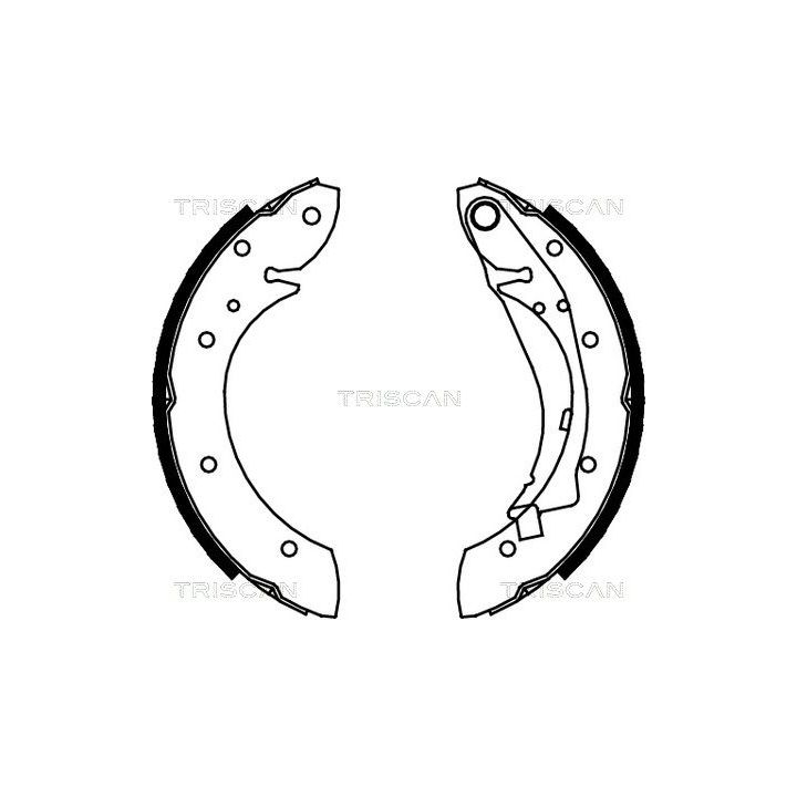Stabdžių trinkelių komplektas TRISCAN 8100 28598