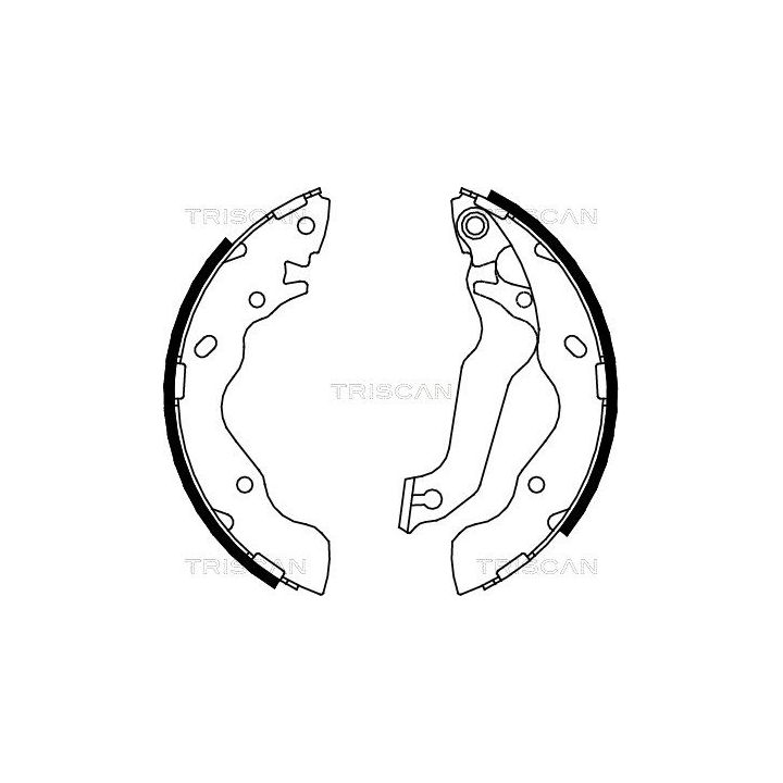 Stabdžių trinkelių komplektas, stovėjimo stabdis TRISCAN 8100 43013