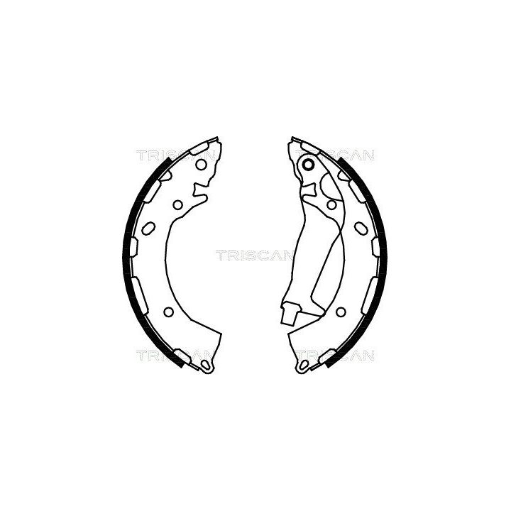 Stabdžių trinkelių komplektas TRISCAN 8100 43024