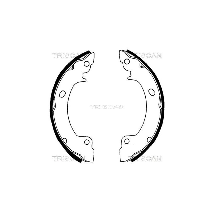 Stabdžių trinkelių komplektas TRISCAN 8100 43529