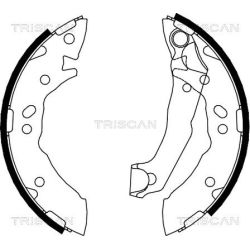 Stabdžių trinkelių komplektas TRISCAN 8100 43627