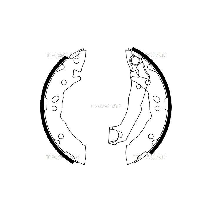 Stabdžių trinkelių komplektas TRISCAN 8100 43627