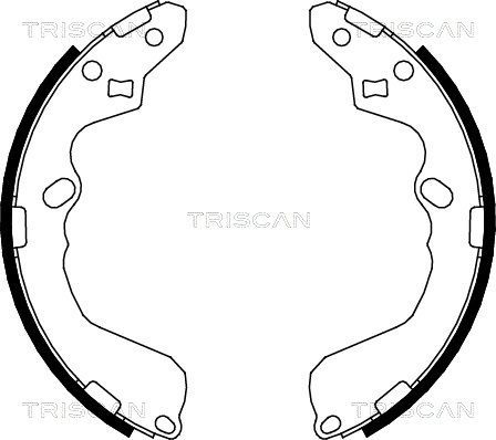 Stabdžių trinkelių komplektas TRISCAN 8100 50002