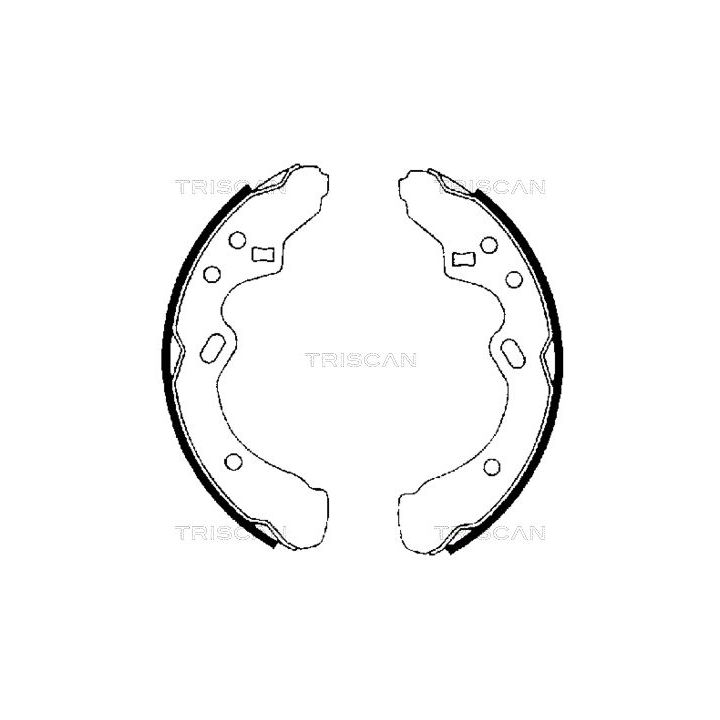 Stabdžių trinkelių komplektas TRISCAN 8100 50438