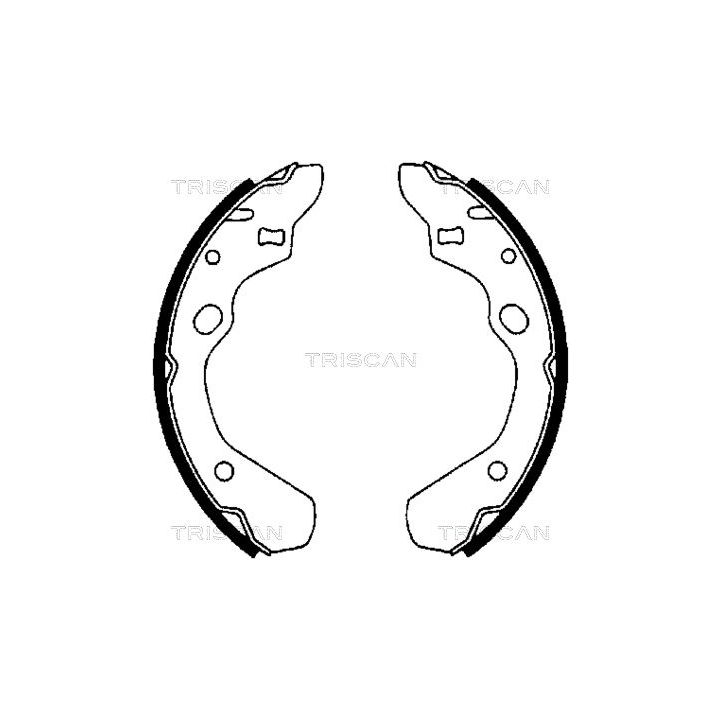 Stabdžių trinkelių komplektas TRISCAN 8100 50500