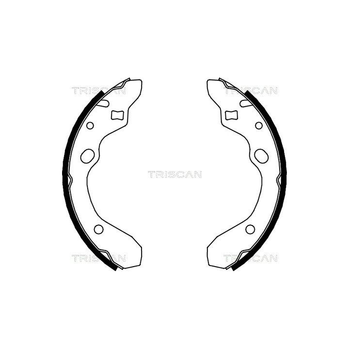 Stabdžių trinkelių komplektas TRISCAN 8100 50546