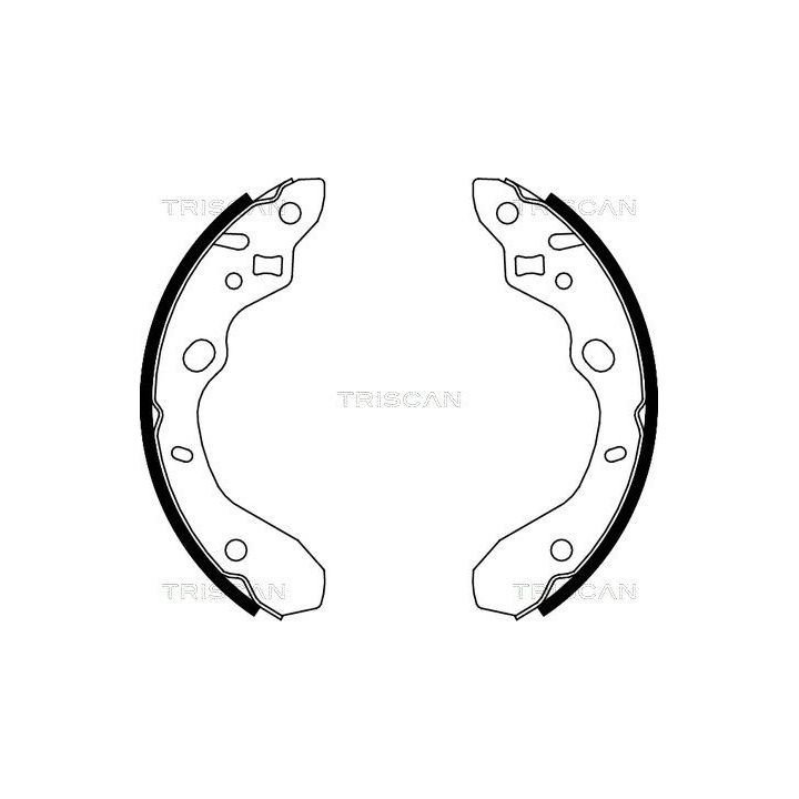 Stabdžių trinkelių komplektas TRISCAN 8100 50611