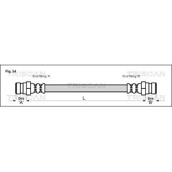 Stabdžių žarnelė TRISCAN 8150 43211