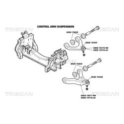 Valdymo svirties/išilginių svirčių įvorė TRISCAN 8500 15835