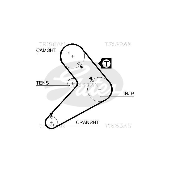 Paskirstymo diržas TRISCAN 8645 5222