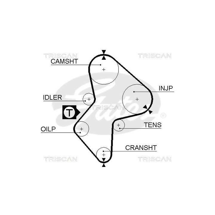 Paskirstymo diržas TRISCAN 8645 5485