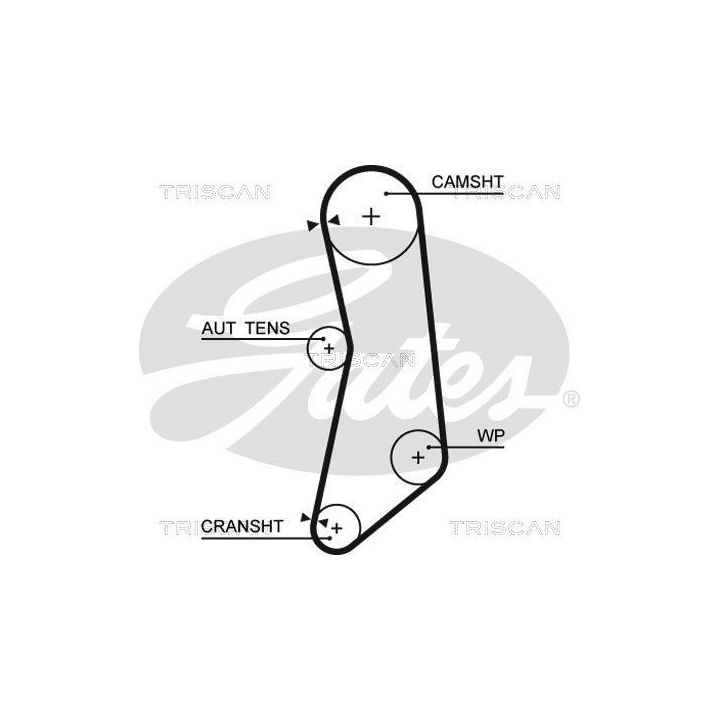 Paskirstymo diržo komplektas TRISCAN 8647 15037
