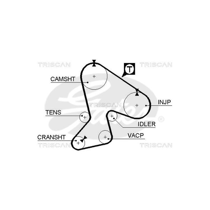 Paskirstymo diržas TRISCAN 8645 5040