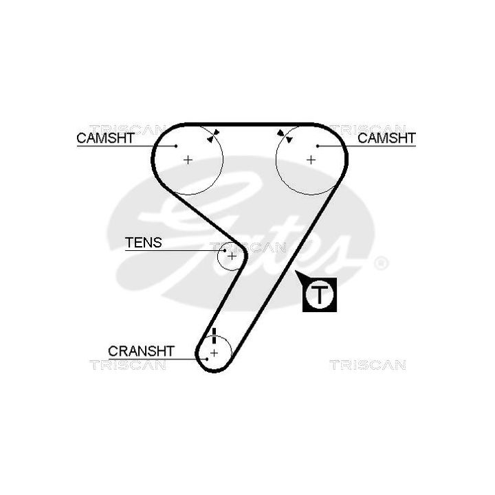 Paskirstymo diržas TRISCAN 8645 5080