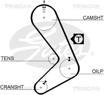 Paskirstymo diržas TRISCAN 8645 5131
