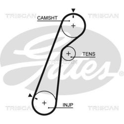 Paskirstymo diržo komplektas TRISCAN 8647 10071