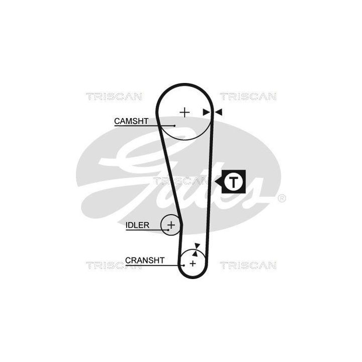 Paskirstymo diržo komplektas TRISCAN 8647 43004