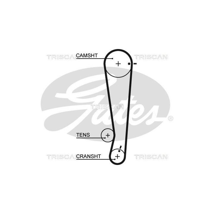 Paskirstymo diržo komplektas TRISCAN 8647 43007
