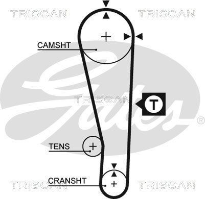 Paskirstymo diržo komplektas TRISCAN 8647 50013