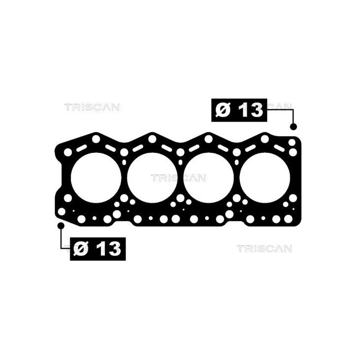Tarpiklis, cilindro galva TRISCAN 501-2506