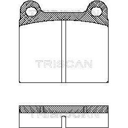 Stabdžių trinkelių rinkinys, diskinis stabdys TRISCAN 8110 10201