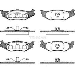 Stabdžių trinkelių rinkinys, diskinis stabdys TRISCAN 8110 10519