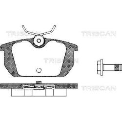 Stabdžių trinkelių rinkinys, diskinis stabdys TRISCAN 8110 10984