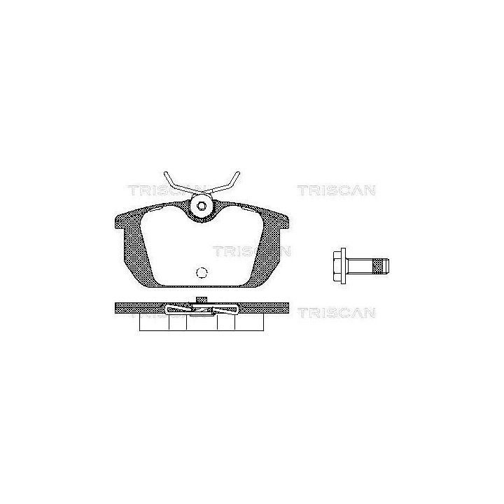 Stabdžių trinkelių rinkinys, diskinis stabdys TRISCAN 8110 10984
