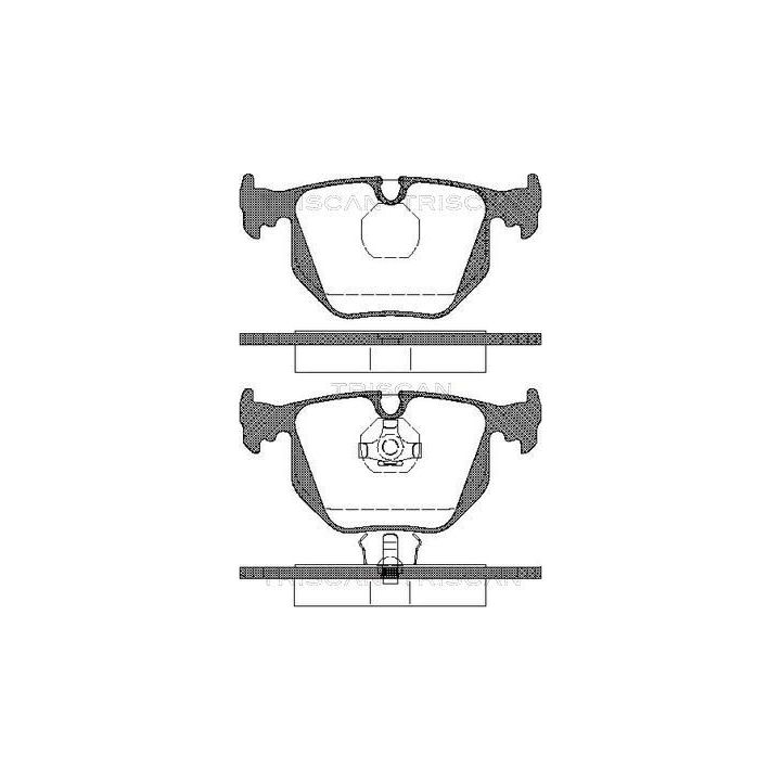 Stabdžių trinkelių rinkinys, diskinis stabdys TRISCAN 8110 11013