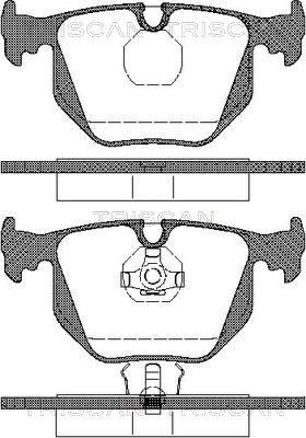 Stabdžių trinkelių rinkinys, diskinis stabdys TRISCAN 8110 11013
