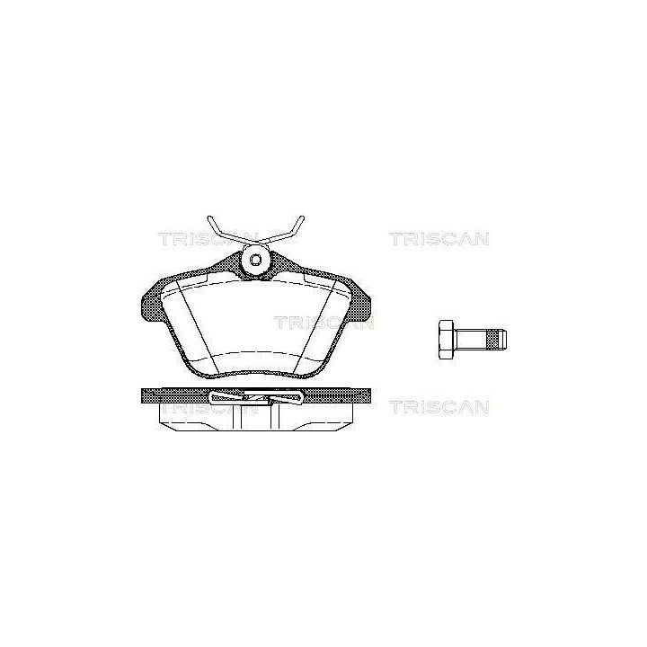 Stabdžių trinkelių rinkinys, diskinis stabdys TRISCAN 8110 12003