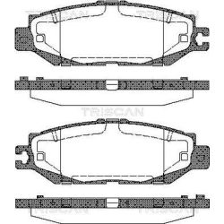 Stabdžių trinkelių rinkinys, diskinis stabdys TRISCAN 8110 13037