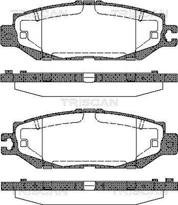 Stabdžių trinkelių rinkinys, diskinis stabdys TRISCAN 8110 13037