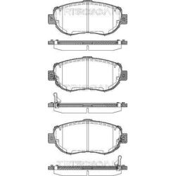 Stabdžių trinkelių rinkinys, diskinis stabdys TRISCAN 8110 13044