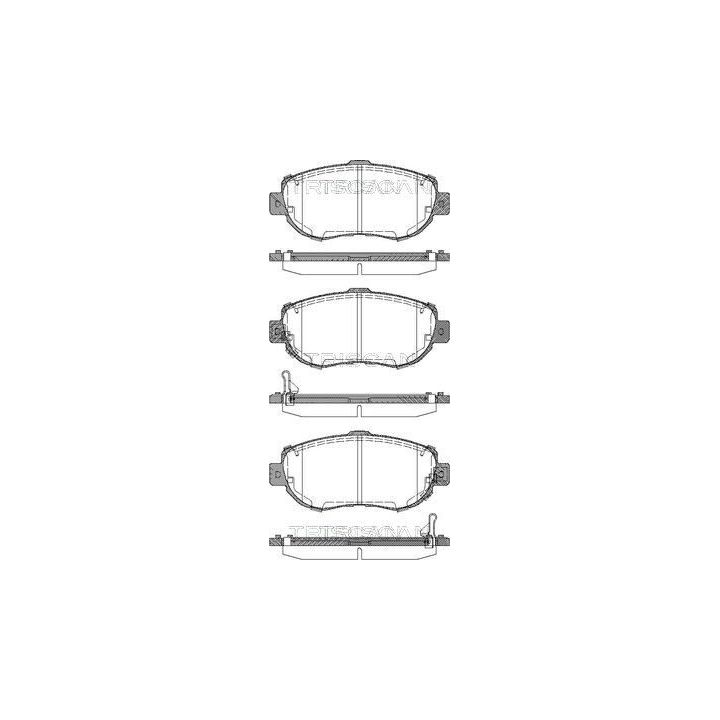 Stabdžių trinkelių rinkinys, diskinis stabdys TRISCAN 8110 13044