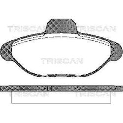 Stabdžių trinkelių rinkinys, diskinis stabdys TRISCAN 8110 15001