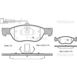 Stabdžių trinkelių rinkinys, diskinis stabdys TRISCAN 8110 15005