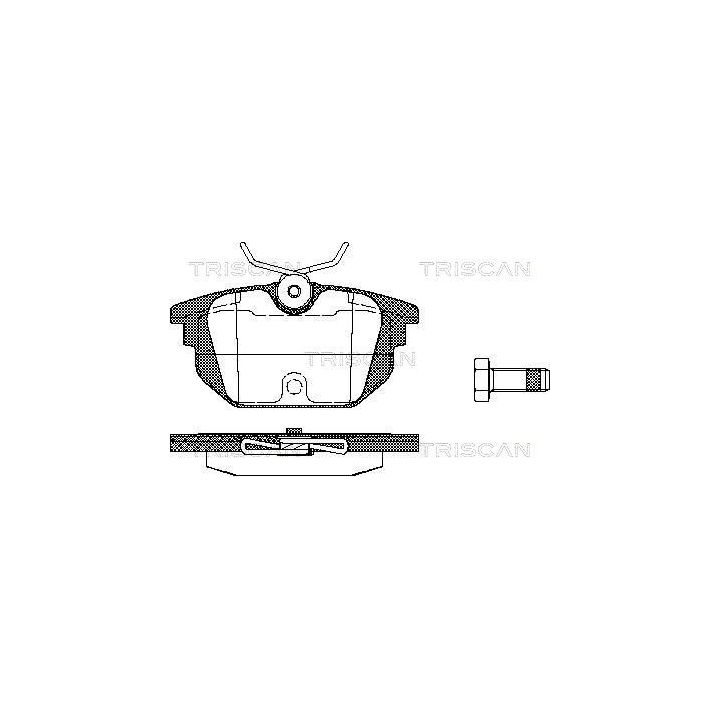 Stabdžių trinkelių rinkinys, diskinis stabdys TRISCAN 8110 15008
