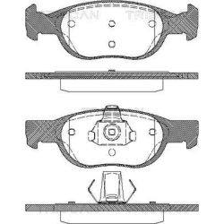 Stabdžių trinkelių rinkinys, diskinis stabdys TRISCAN 8110 15010