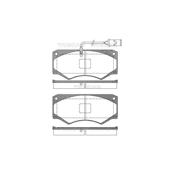 Stabdžių trinkelių rinkinys, diskinis stabdys TRISCAN 8110 15032