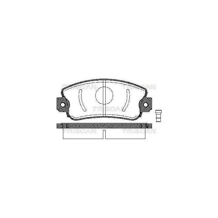 Stabdžių trinkelių rinkinys, diskinis stabdys TRISCAN 8110 15505